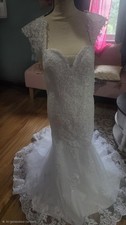 Lace Wedding Gown Sz Lg