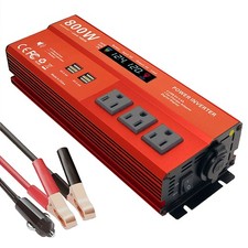 800W Peak 1600W Power inverters for Vehicles,Peak 1600 watt, Car 12V DC to 11...