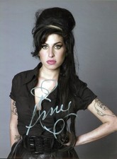 Amy Winehouse Signed Autographed 8x10 Color Glossy Photo-  W/COA