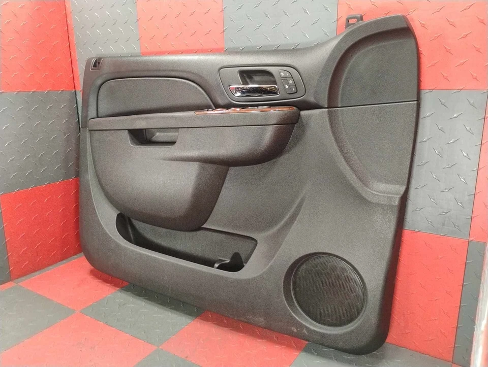 Panel de moldura de puerta interior del conductor delantero izquierdo Silverado Sierra 10-14 OEM (ébano) Foto 4 de 4