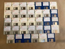 Rare Vintage Lot of 34x Big red Computer Club Apple IIgs Floppies Game Utility