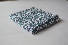 100 Cotton 5 Yard Fabric Indian Hand Printed NO TARRIF CHARGES 100 ZK-6