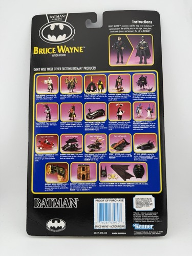 Vintage 1991 Batman Returns BRUCE WAYNE Action Figure Kenner MOC - Picture 2 of 5