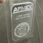 One Ounce APMEX (1 oz) Silver Bar (NEW) .999 Fine Silver 🇺🇸