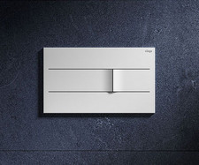 VIEGA More 201 Electronic WC Dual Flush Plate White Stainless Steel - Boxed New