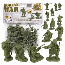 BMC Korean War Winter Battle 16pc OD Green United States Soldier Figures
