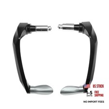 Universal CNC Aluminum Alloy Motorcycle Handguards - Heavy Duty Titanium Tone