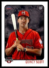 2024 Quincy Scott Choice Minor League Rookie Card S2 Hickory Crawdads