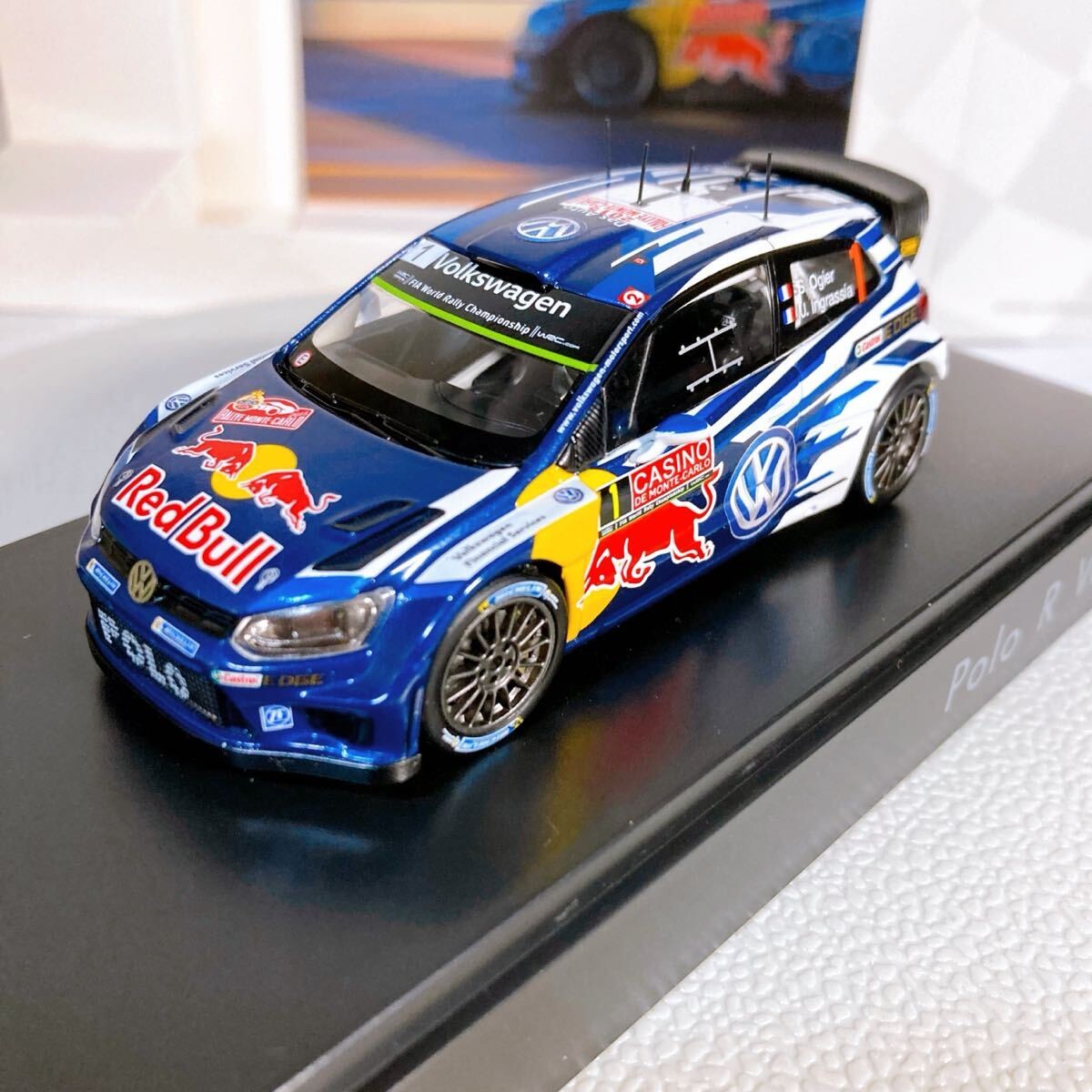 スパーク　1/43フォルクスワーゲン　ポロWRC ラリーモンテカルロ2015 Spark 1/43 VW Polo R WRC Monte Carlo Rally 2015 Volkswagen