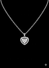 Collana Ciondolo Brillanti Strass Catenina Donna Idea Regalo Elegante