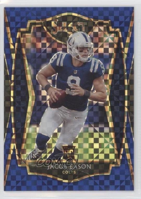 2020 Panini Select Premier Level Blue Prizm 31/149 Jacob Eason #148 11y7