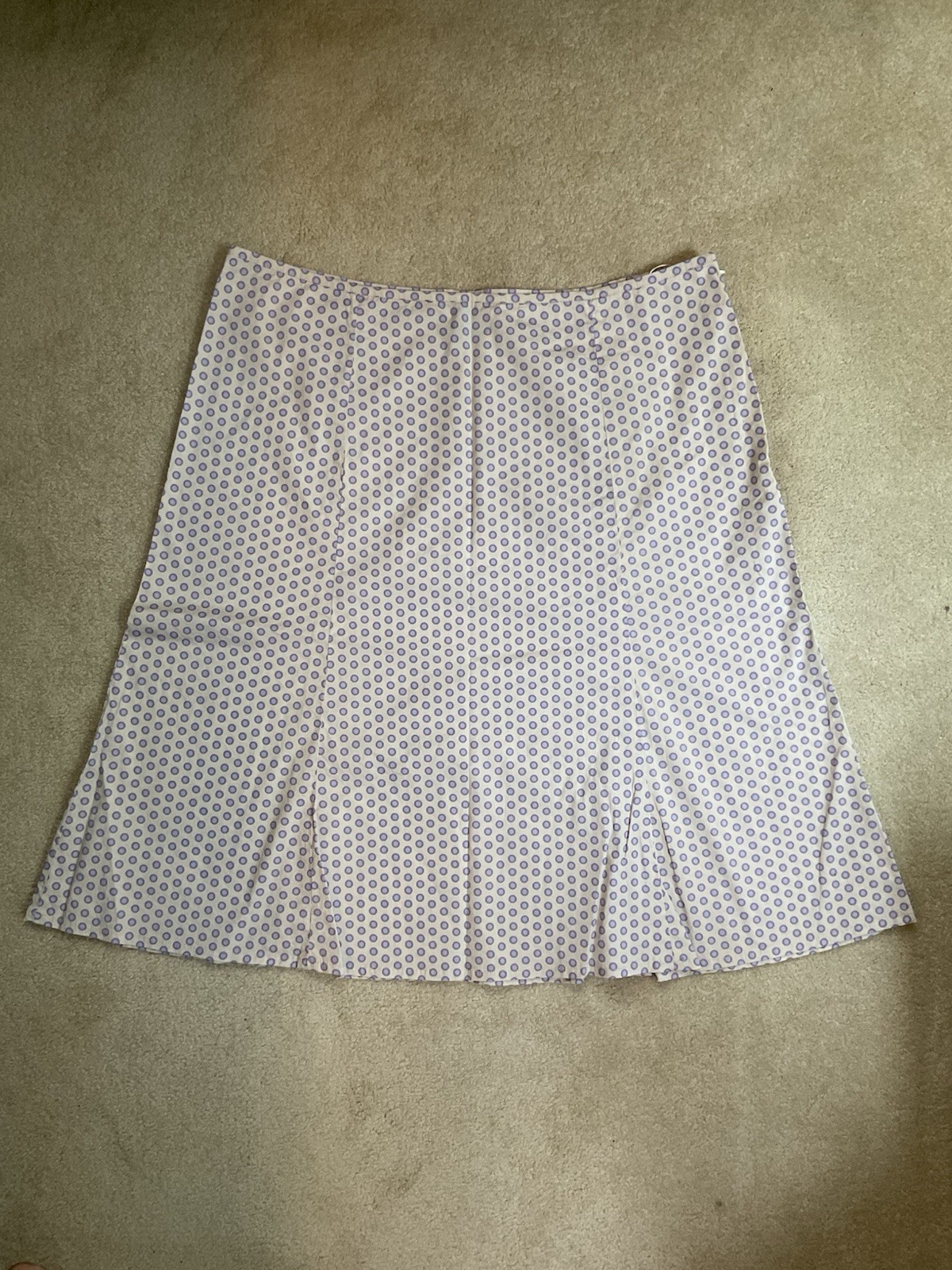 vintage 90s y2k Gap skirt womens polka Dot dainty 90s grunge 16 Cotton 18” By 24