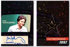 Mark Wahlberg 2024 Leaf History Book Pop Culture Auto Card /10 ! "Boogie Nights"