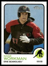 2022 Topps Heritage Minors Gage Workman #157 Erie Seawolves