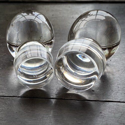 DARTINGTON Crystal Glass Claret Jugs 12” & J.A. Campbell Sterling Silver Mounts - Picture 8 of 11