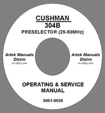 CUSHMAN 304B PRESELECTOR OPERATING & SERVICE MANUAL