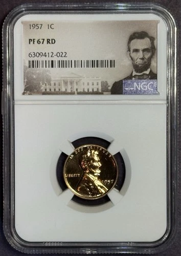 1957 Lincoln Wheat Cent - NGC PF 67 RD
