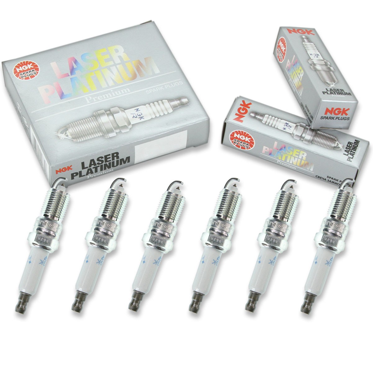 6 pcs NGK Laser Platinum Spark Plugs for 1989-1994 Oldsmobile Cutlass bx