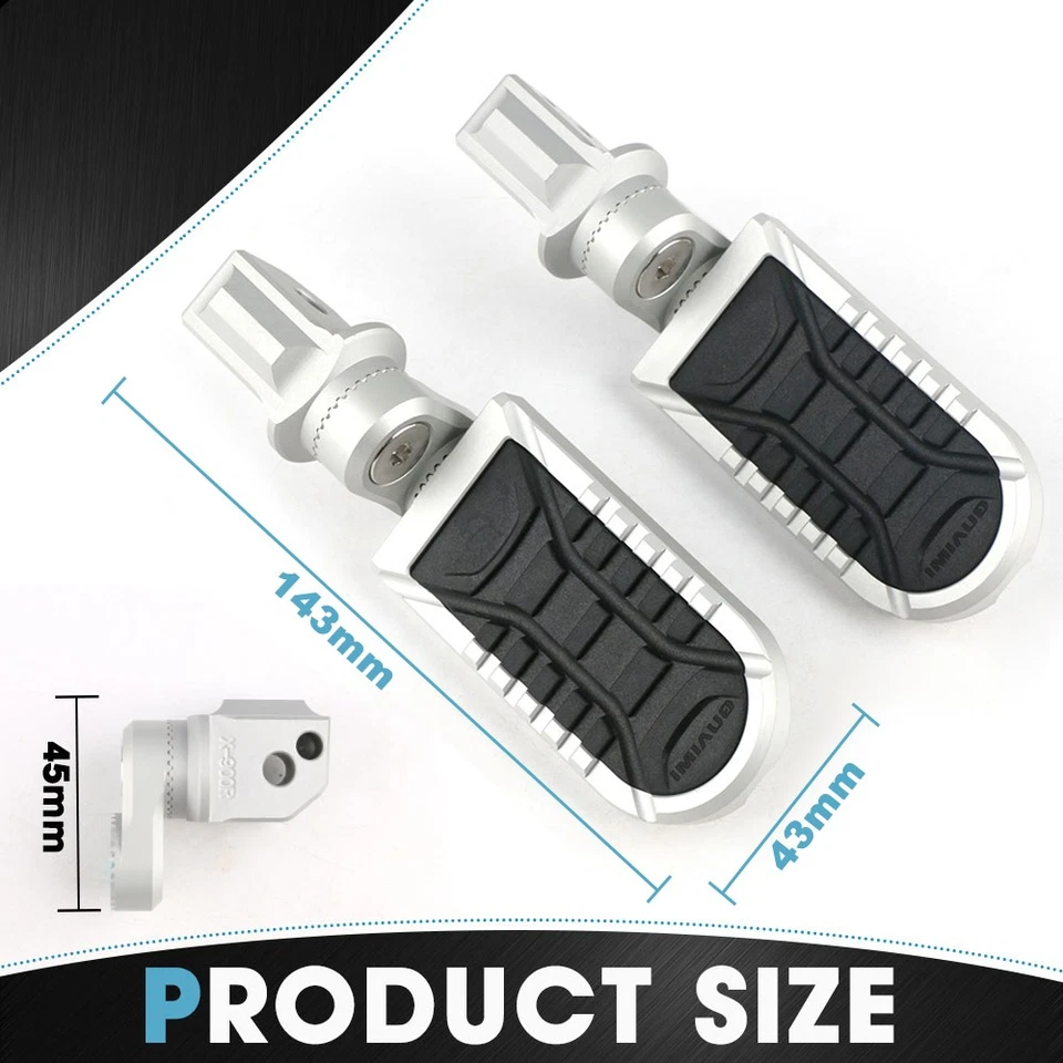 1 par de pinos traseiros de apoio para os pés de passageiros ajustáveis para BMW F900R F900XR K1200S - Imagem 2 de 4