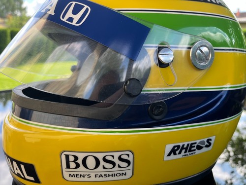 Custom-Made Ayrton Senna 1990 1:1 scale Helmet Replica - Picture 19 of 20