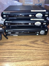 AT&T U-verse Receivers Lot Of 3 ISB7005 ISB7005 VIP2250 with Power  and Remotes