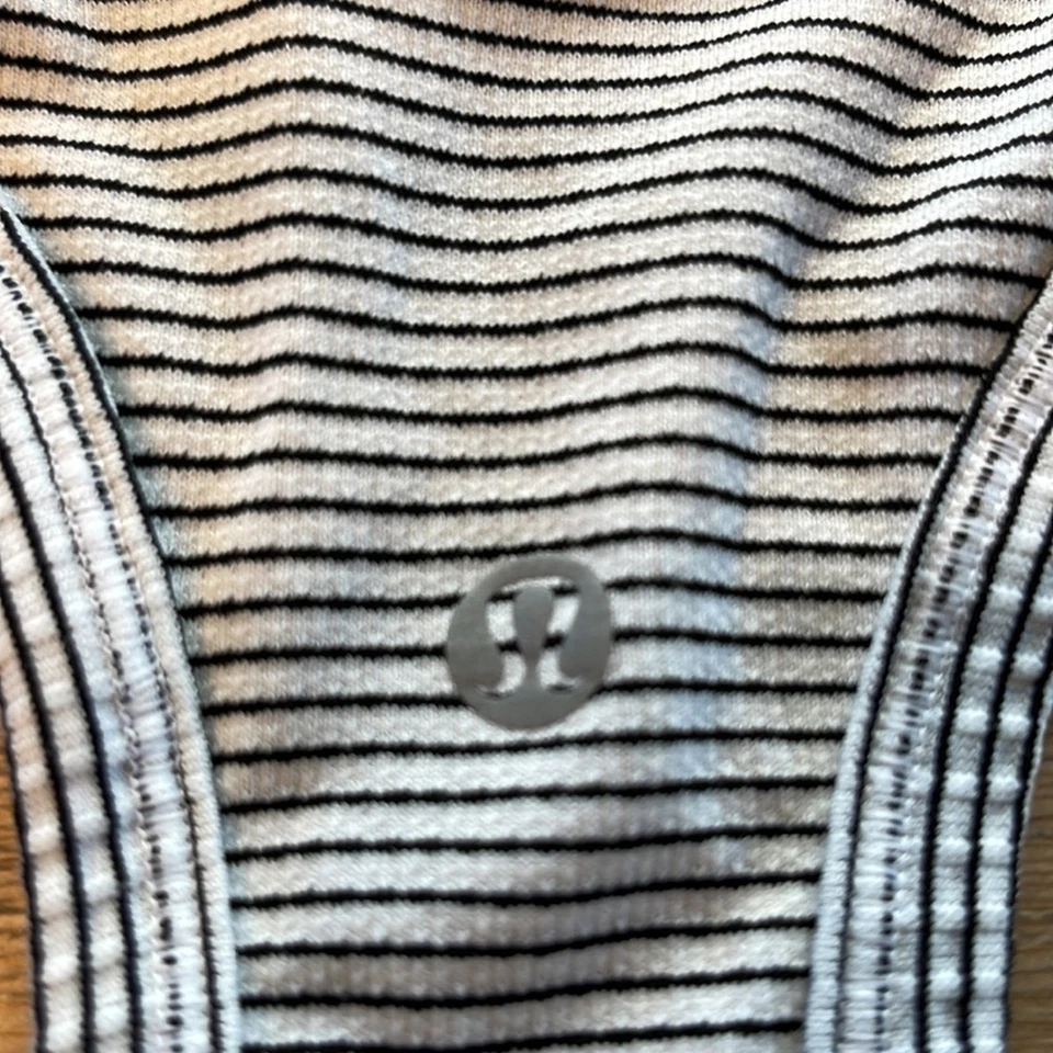 Lululemon - Swiftly Tech Tank - 12 - Black White Stripe - Image 3 of 4