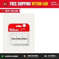 Wilson Pro Overgrip Perforated 3 Pack - White - Tennis  Badminton
