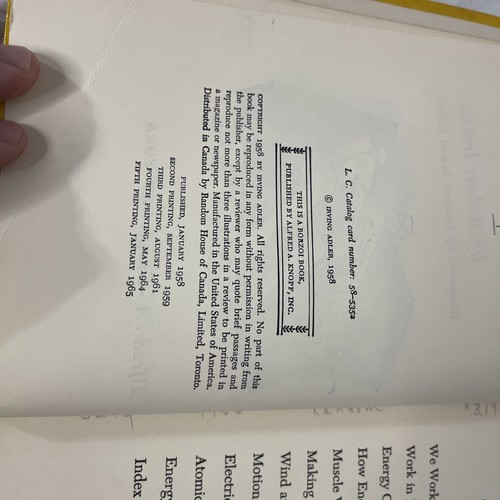 Energy And Power by Robert Irving Vintage H/C 1958 - Imagen 8 de 14