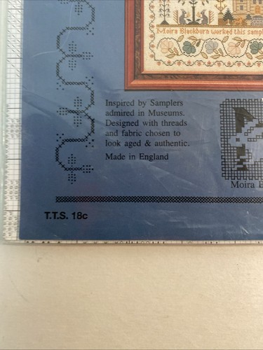 Traditional Sampler Kit Chart Only Moira Blackburn Counted Cross Stitch Vtg - Picture 2 of 3