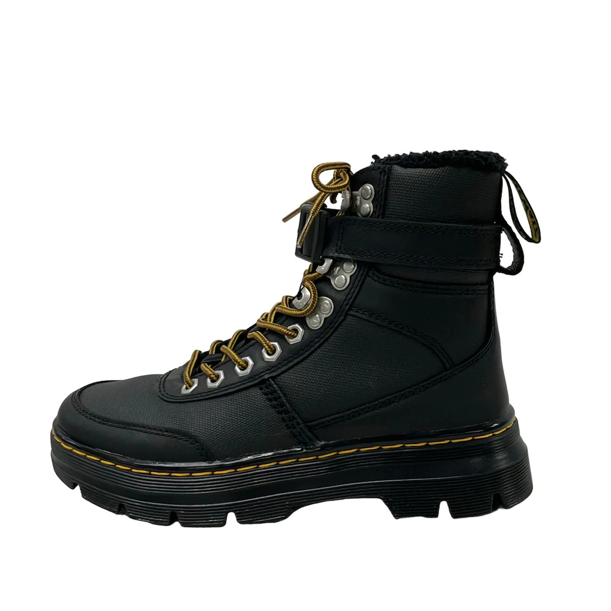 Dr.Martens COMBS TECH FL Black Leather Women's Boots