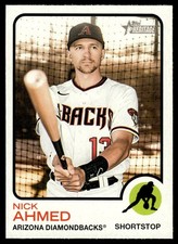 2022 Topps Heritage Nick Ahmed Arizona Diamondbacks #135