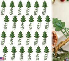 24-Pack Christmas Garland Hanger - Tree-Shaped Silicone Adhesive Straps  Hooks