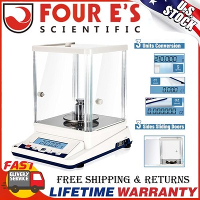 210g 0.001g Lab Scale Digital Analytical Balance high Precision Balance Scale US