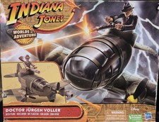 Indiana Jones Worlds of Adventure Doctor Jurgen Voller with Plane NOS Sealed