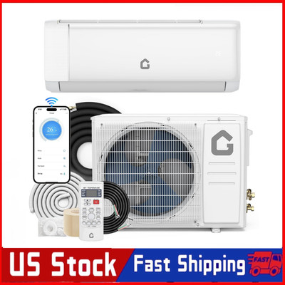 12000 BTU SEER 22 Ductless Mini Split AC Air Conditioner & Heater Pump 115V WiFi
