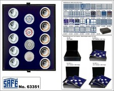 SAFE-63351-Nova-deluxe-M&uuml;nztableaus-LEFA-DESIGN-14-runde-F&auml;cher-35-mm