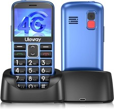 Teléfono Móvil 4G Botón Grande para Ancianos Desbloqueado Sim Libre Teléfono Básico