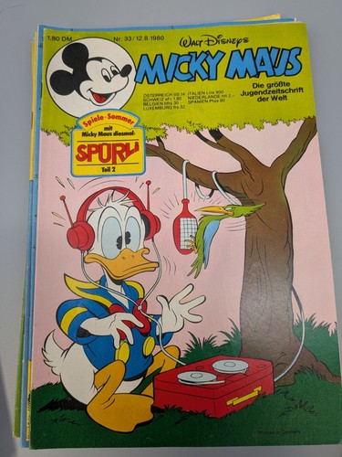 Mickey Mouse 1980 Nº 1-52 Z: 2+ a 3 con guarniciones y esquinas de colección Ehapa B5 - Imagen 2 de 24