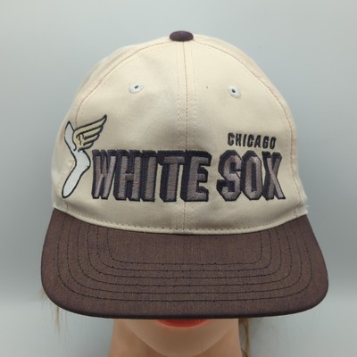 Vintage 90s Chicago White Sox Shadow Hat Winged Sock American Needle Cap RARE