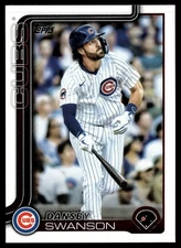 2025 Topps Series 1 Base Dansby Swanson Chicago Cubs #303