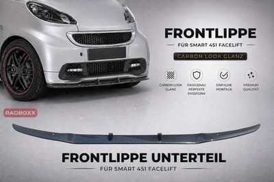   CARBON LOOK FRONTLIPPE FRONTSPOILER UNTERTEIL für Smart 451 Brabus ForTwo pas