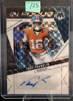 #ad 2025 Panini Mosaic Football Troy Franklin Autograph 25 Broncos $19.99