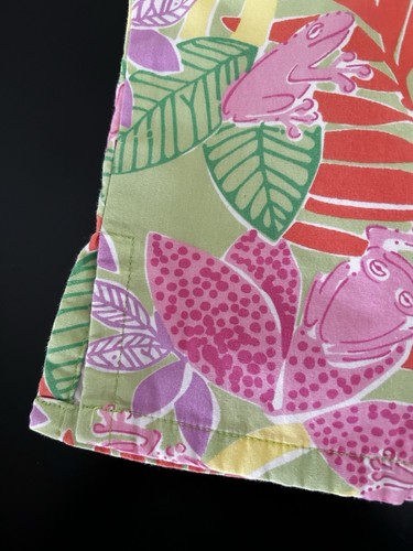 Lilly Pulitzer Girls Pants Sz 4T Colorful/Frogs/Flora, Button & Zip Pants, EUC - Picture 2 of 14