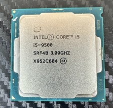 9Th Gen Intel Core i5-9500 LGA 1151 CPU Processor 3.0GHz up to 4.4GHz 6Core 9MB