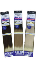 Shake-N-Go, MilkyWay SAGA Brazilian Remy, Blow Out Straight 10"