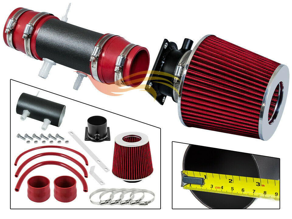 XYZ RW RED Sport Ram Air Intake Kit+Filter For 91-95 Nissan Pathfinder 3.0L V6