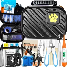 EVERLIT Pet Medic First Aid Kit | 95 Pcs Vet-Approved Medical, Outdoor & Emer...