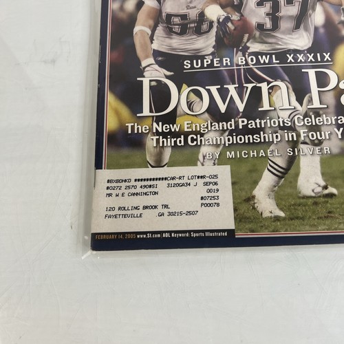 Sports Illustrated 14 febbraio 2005 New England Patriots Super Bowl XXXIX - - Foto 6 di 7