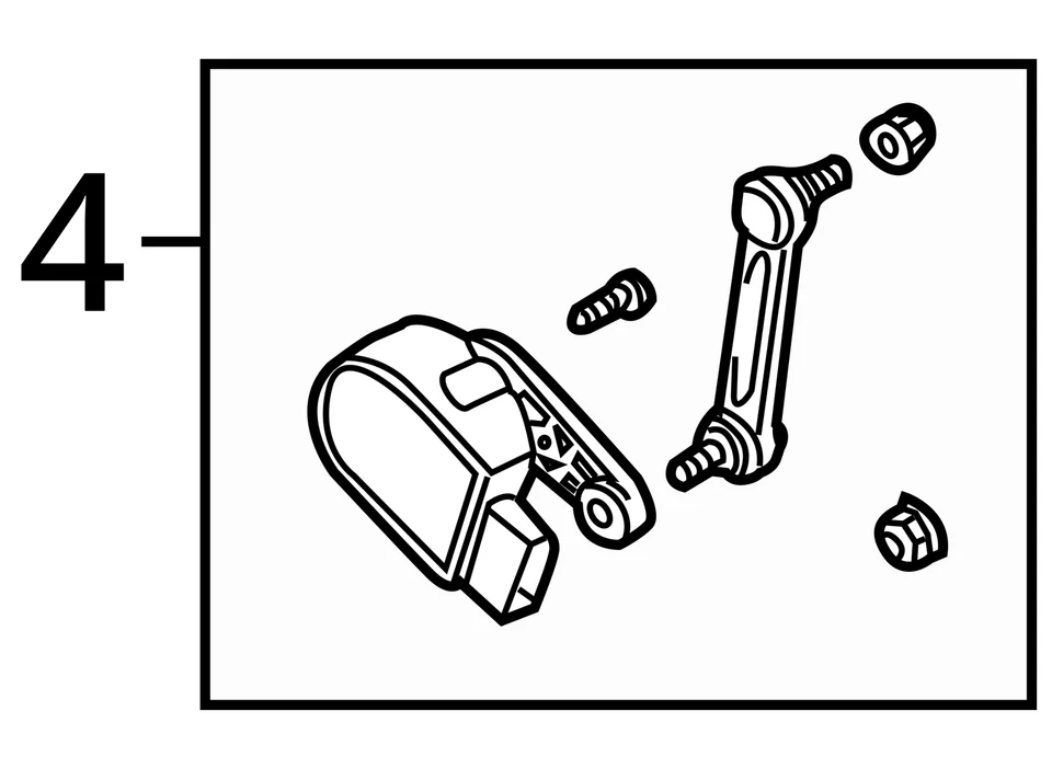 2002-2010 Volkswagen Touareg Headlight Level Sensor 7L6616571 - Image 4 of 4
