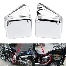 Chrome Left &Right Battery Side Cover For Honda Shadow Spirit 750 VT750DC 00-09 